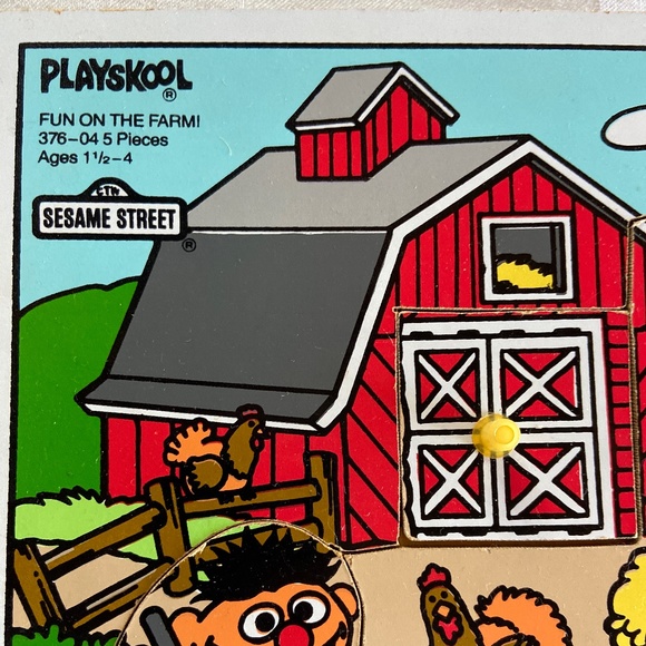 Vintage 1990 Sesame Street Playskool puzzle - Picture 2 of 6